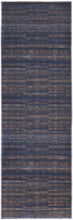4' X 6' Blue Purple And Brown Floral Power Loom Area Rug