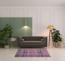 4' X 6' Pink And Purple Floral Power Loom Area Rug