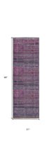 4' X 6' Pink And Purple Floral Power Loom Area Rug