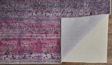 4' X 6' Pink And Purple Floral Power Loom Area Rug