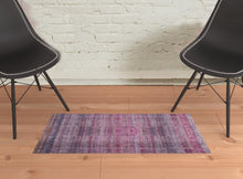 4' X 6' Pink And Purple Floral Power Loom Area Rug