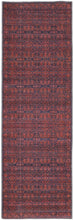 4' X 6' Red And Black Floral Power Loom Area Rug