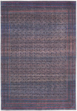 4' X 6' Blue Pink And Purple Floral Power Loom Area Rug