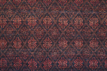 4' X 6' Red And Gray Striped Power Loom Area Rug