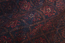 4' X 6' Red And Gray Striped Power Loom Area Rug