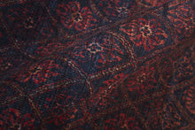 4' X 6' Red And Gray Striped Power Loom Area Rug