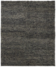 10' X 13' Gray Taupe And Black Wool Hand Woven Stain Resistant Area Rug