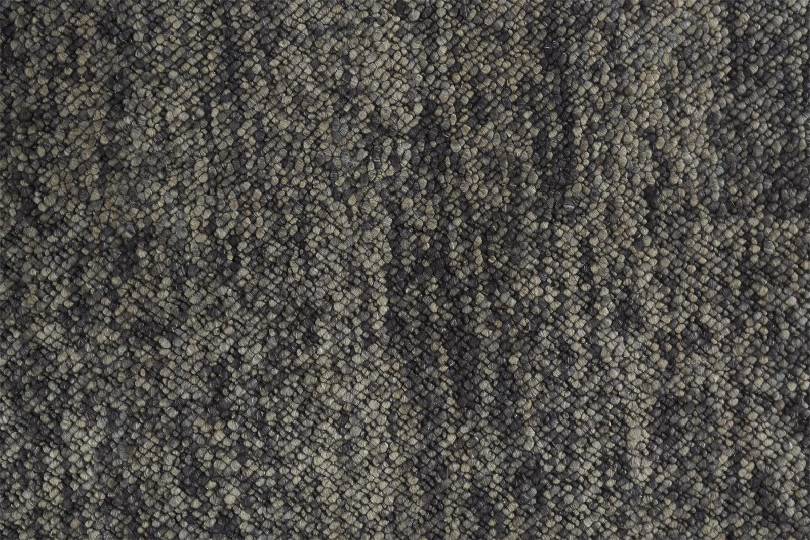 10' X 13' Gray Taupe And Black Wool Hand Woven Stain Resistant Area Rug