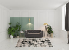 Black White And Gray Area Rug - 9' x 12'