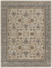 9' X 12' Tan Ivory And Gray Power Loom Area Rug