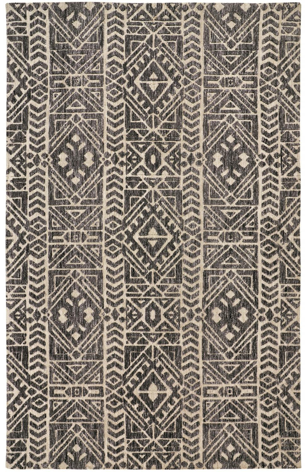 Brown Taupe And Ivory Striped Stain Resistant Area Rug - 10' x 13'