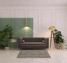 Brown Taupe And Ivory Striped Stain Resistant Area Rug - 10' x 13'