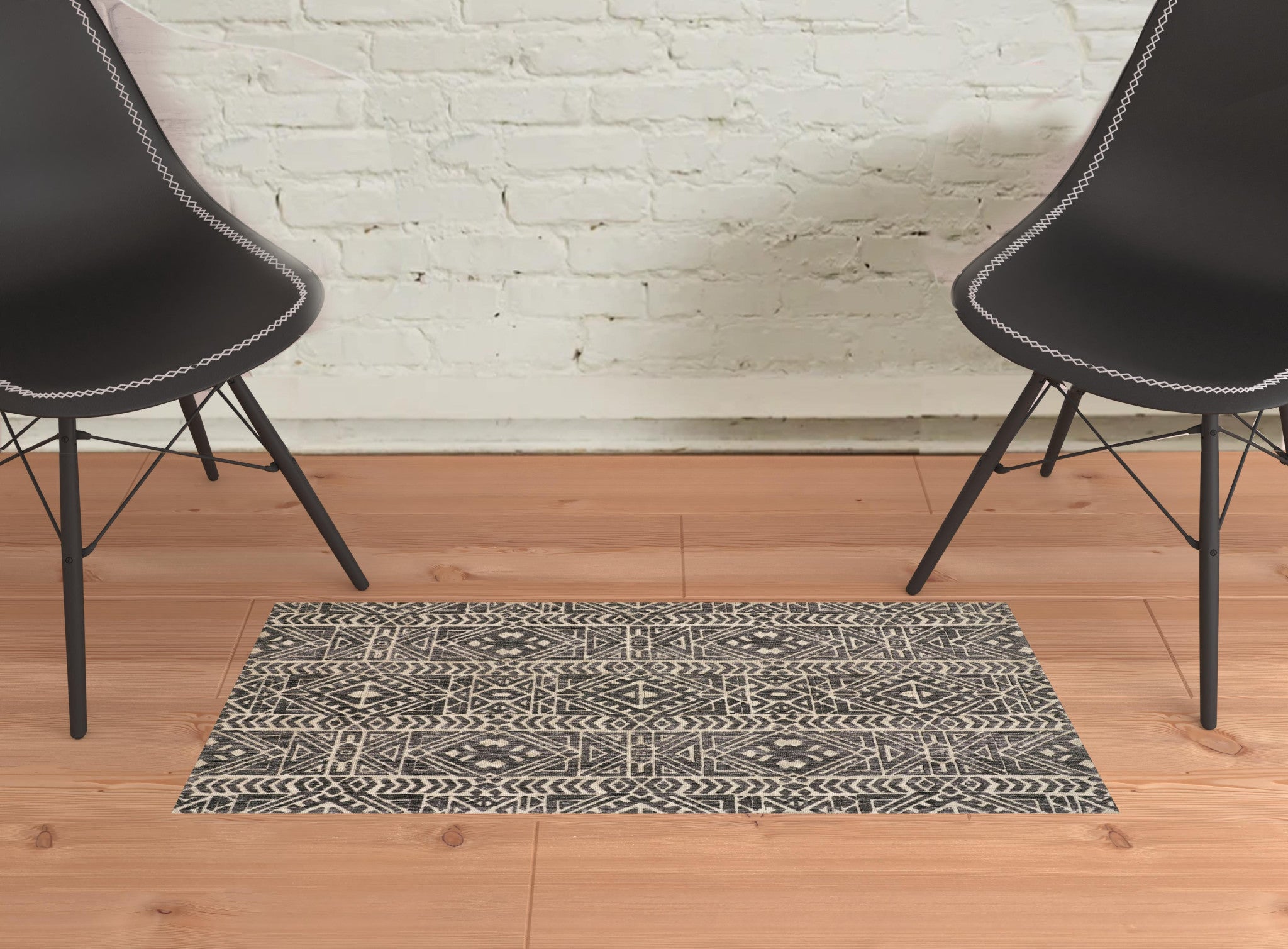 Brown Taupe And Ivory Striped Stain Resistant Area Rug - 10' x 13'