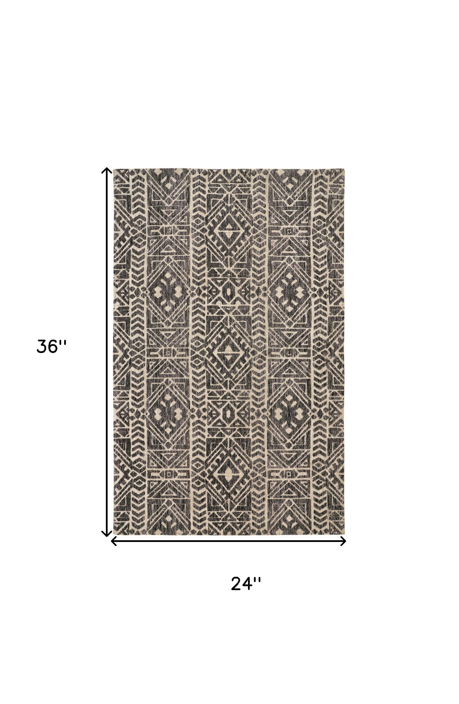 Brown Taupe And Ivory Striped Stain Resistant Area Rug - 10' x 13'
