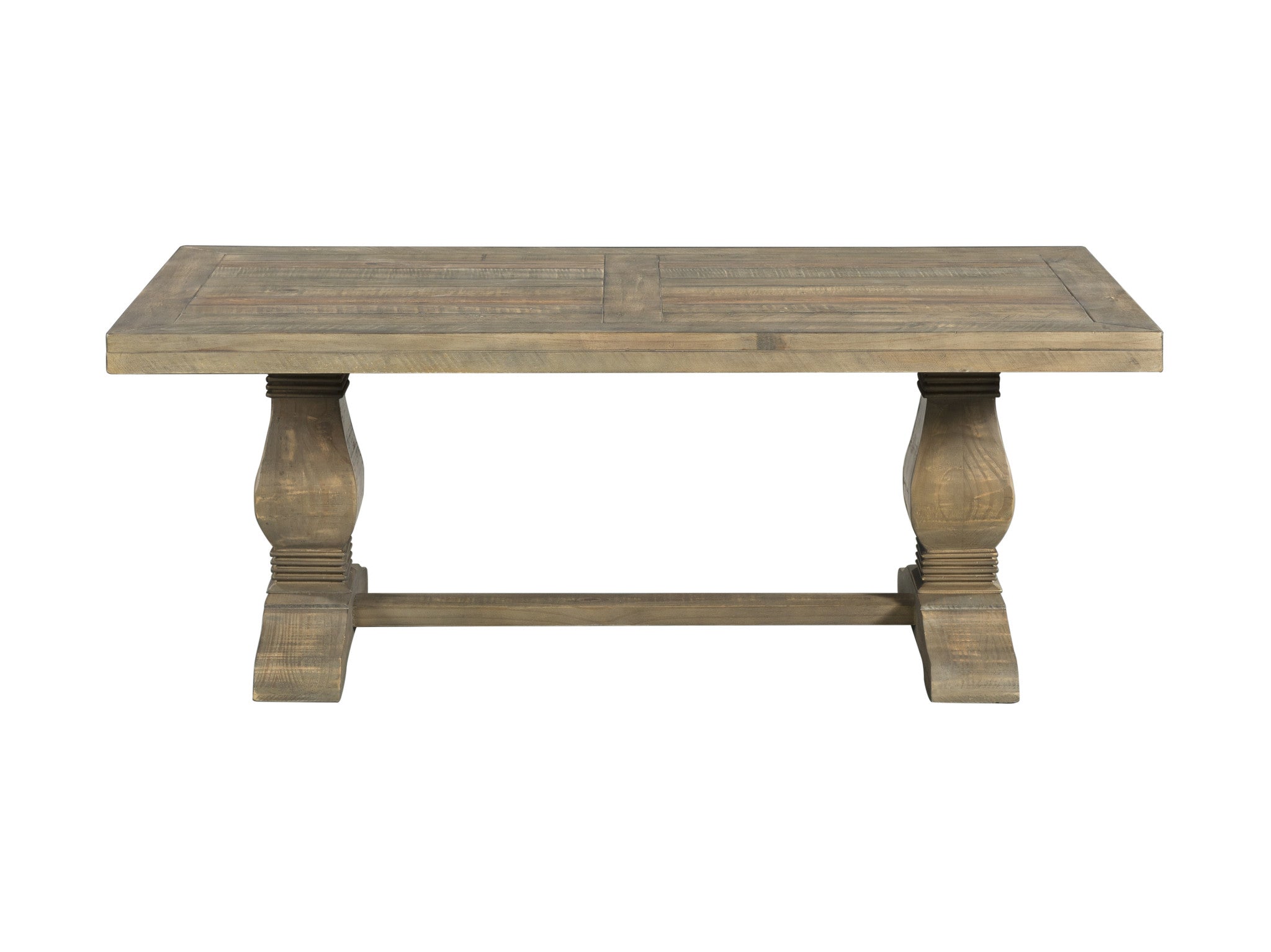 50" Reclaimed Natural Solid Wood Rectangular Distressed Coffee Table