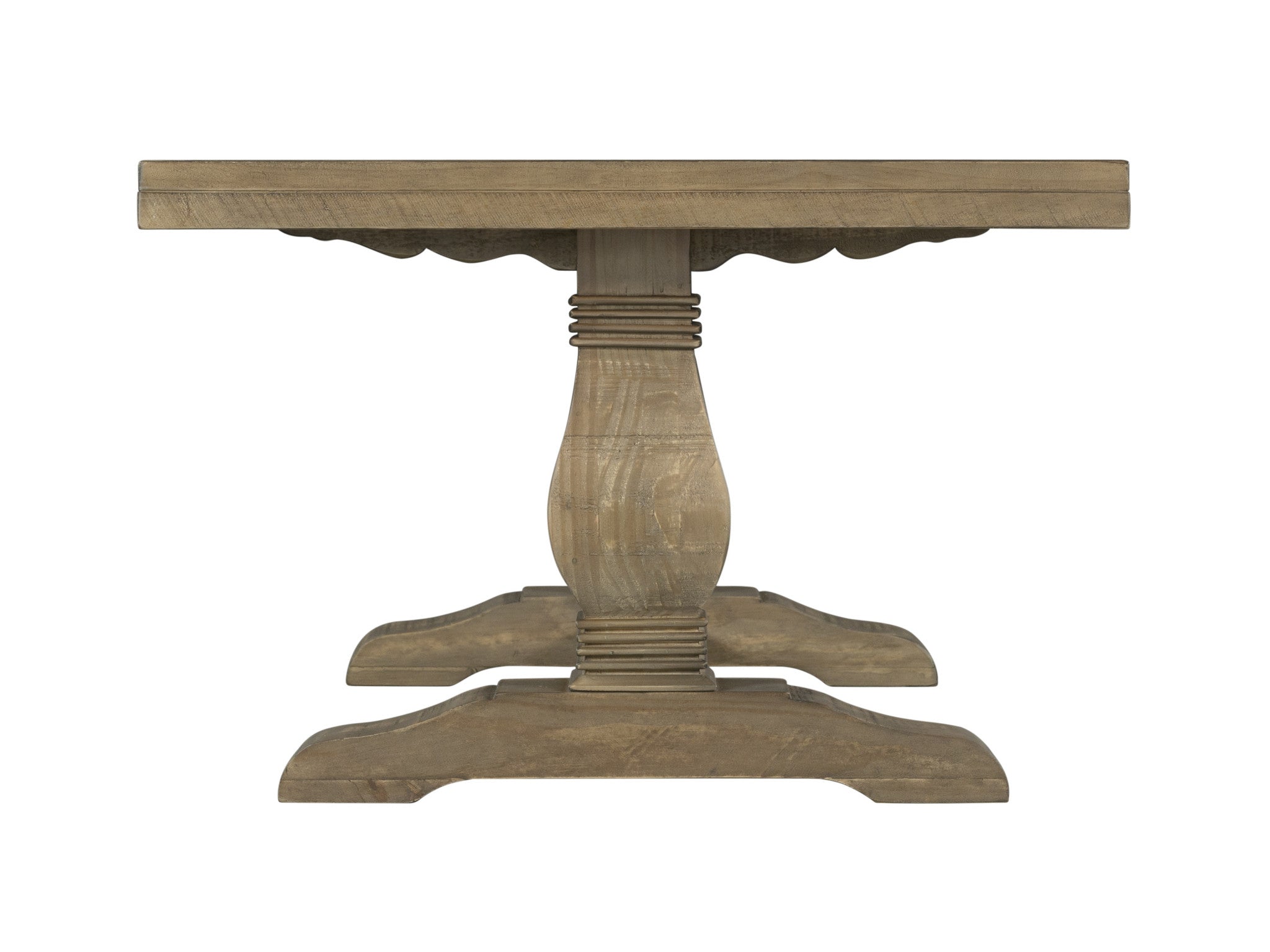 50" Reclaimed Natural Solid Wood Rectangular Distressed Coffee Table