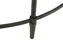 Mesa de centro envejecida redonda de madera de mango lavada en negro y rústico de 38