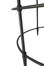 Mesa de centro envejecida redonda de madera de mango lavada en negro y rústico de 38