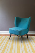 2' X 3' Yellow And Ivory Striped Dhurrie Hand Woven Stain Resistant Area Rug