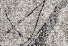 2' X 3' Taupe Gray And Ivory Abstract Stain Resistant Area Rug