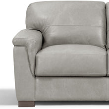 Gray Leather And Black Standard Love Seat 67