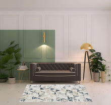 5' X 7' Ivory Geometric Area Rug