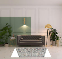 5' X 7' Ivory Floral Area Rug