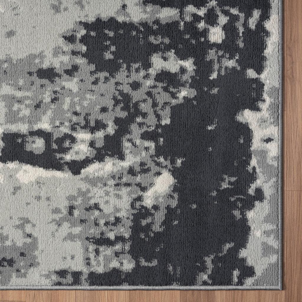 5' X 7' Gray Abstract Area Rug