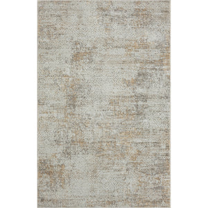 4' X 6' Gray Damask Distressed Area Rug