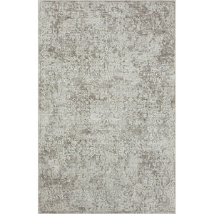 2' X 8' Gray Abstract Distressed Runner Rug