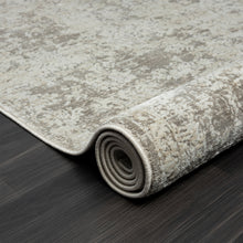 2' X 8' Gray Abstract Distressed Runner Rug