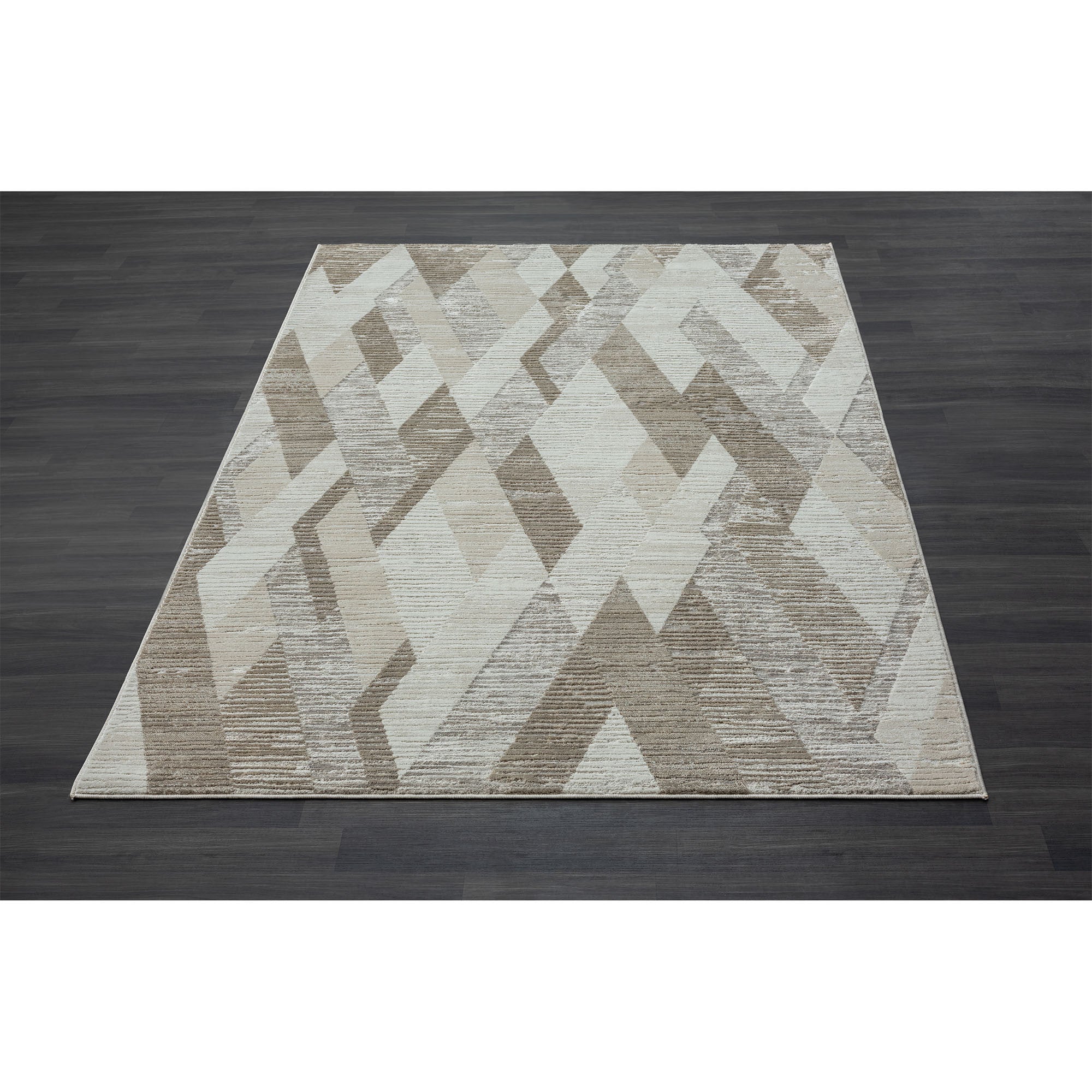 4' X 6' Gray Geometric Area Rug