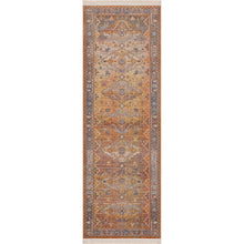 2' X 6' Brown Southwestern Runner Rug