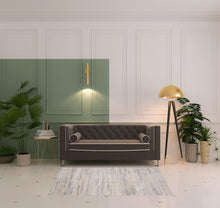 2' X 3' Gray Abstract Area Rug