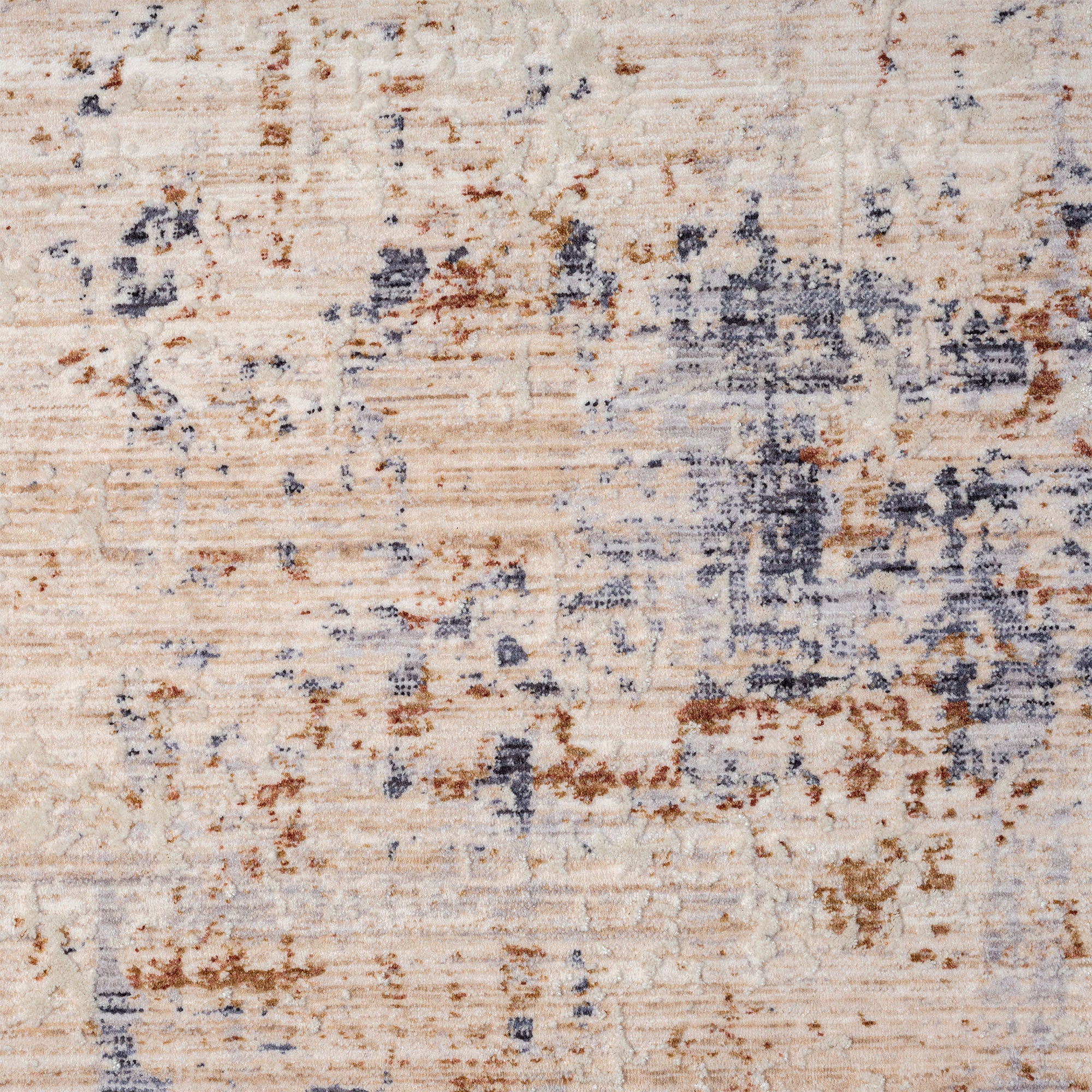 2' X 3' Ivory And Blue Abstract Area Rug