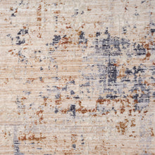 2' X 3' Ivory And Blue Abstract Area Rug