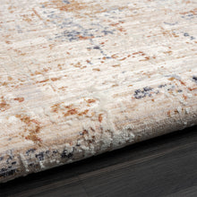 2' X 3' Ivory And Blue Abstract Area Rug