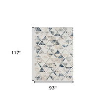 5' X 7' Ivory Geometric Area Rug