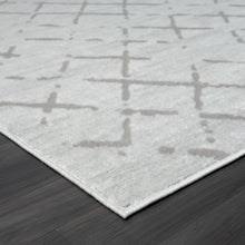 5' X 7' Cream Geometric Area Rug