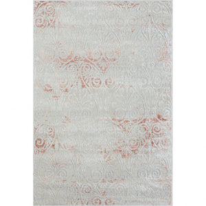 Pink Floral Area Rug - 5' x 7'