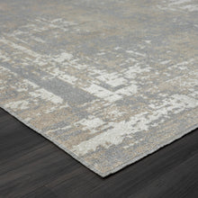 5' X 7' Gray Abstract Distressed Washable Area Rug