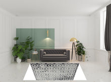 5' X 7' Gray Geometric Area Rug