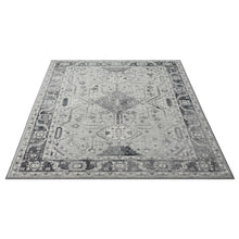 5' X 7' Gray Medallion Area Rug