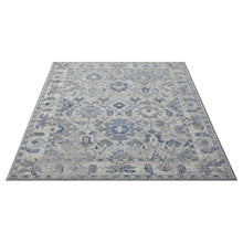 5' X 7' Blue Floral Area Rug
