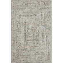 2' X 8' Beige Abstract Distressed Runner Rug