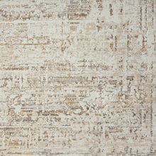 2' X 8' Beige Abstract Distressed Runner Rug