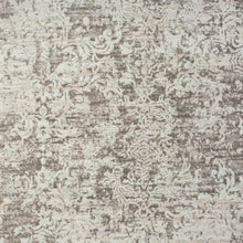 2' X 8' Gray Abstract Distressed Runner Rug