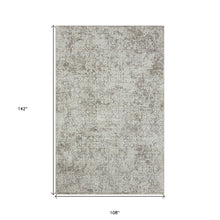 2' X 8' Gray Abstract Distressed Runner Rug