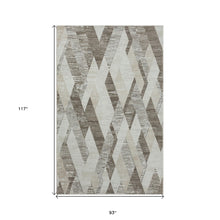 4' X 6' Gray Geometric Area Rug