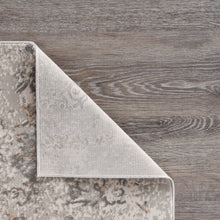 5' X 8' Cream Abstract Distressed Area Rug